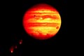 Jupiter im kosmischen Beschuss