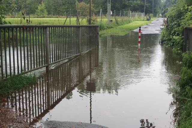 In Hessen örtlich Hochwasser