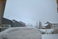 Starker Schneefall in Oberbayern