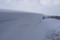 Schneeverwehungen auf Rügen