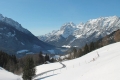 Weißes Alpenpanorama