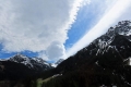 Föhnsturm in den Alpen