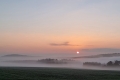 Nebelschleier in der Morgensonne